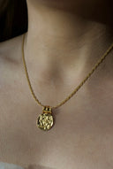 Ancient Style Gold Coin Talisman Necklace ~ The Children of Lir Edition