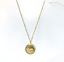 Irish 5P | Bull | Coin Necklace | Gold Plated