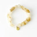 Raw Gemstone Bracelet | Green Onyx