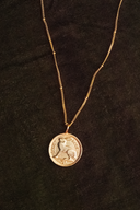 Irish 3D | Hare | Coin Necklace | Gold Plated