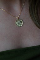 Irish 5P | Bull | Coin Necklace | Gold Plated