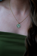 Irish 3D | Hare | Coin Necklace | Gold Plated