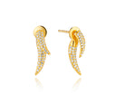 Spike wing earrings | 18k Gold