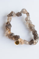 Raw Gemstone Bracelet | Smoky Quartz