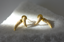 Spike wing earrings | 18k Gold