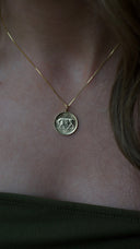 Irish 5P | Bull | Coin Necklace | Gold Plated