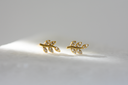 Leaf Stud earrings | 18K Gold
